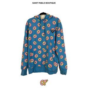 Odd Future OFWGKTA Blue All Over Donut Print Hoodie
